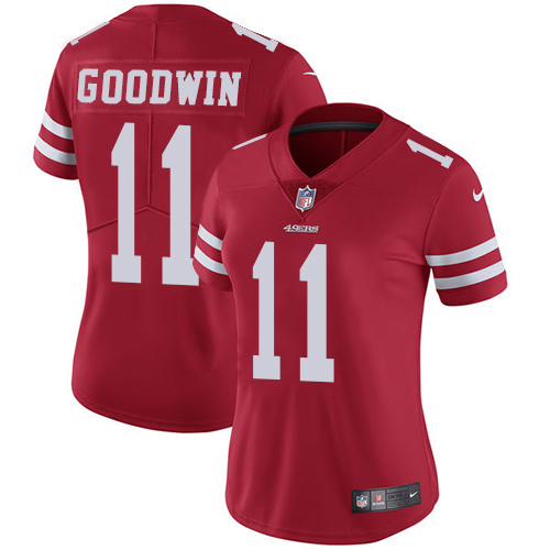 San Francisco 49ers Limited Red Women #11 Marquise Goodwin Home NFL Jersey Vapor Untouchable->youth nfl jersey->Youth Jersey